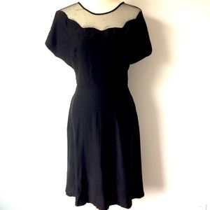 Alexandra Grecco Scalloped Neckline Fit and Flare